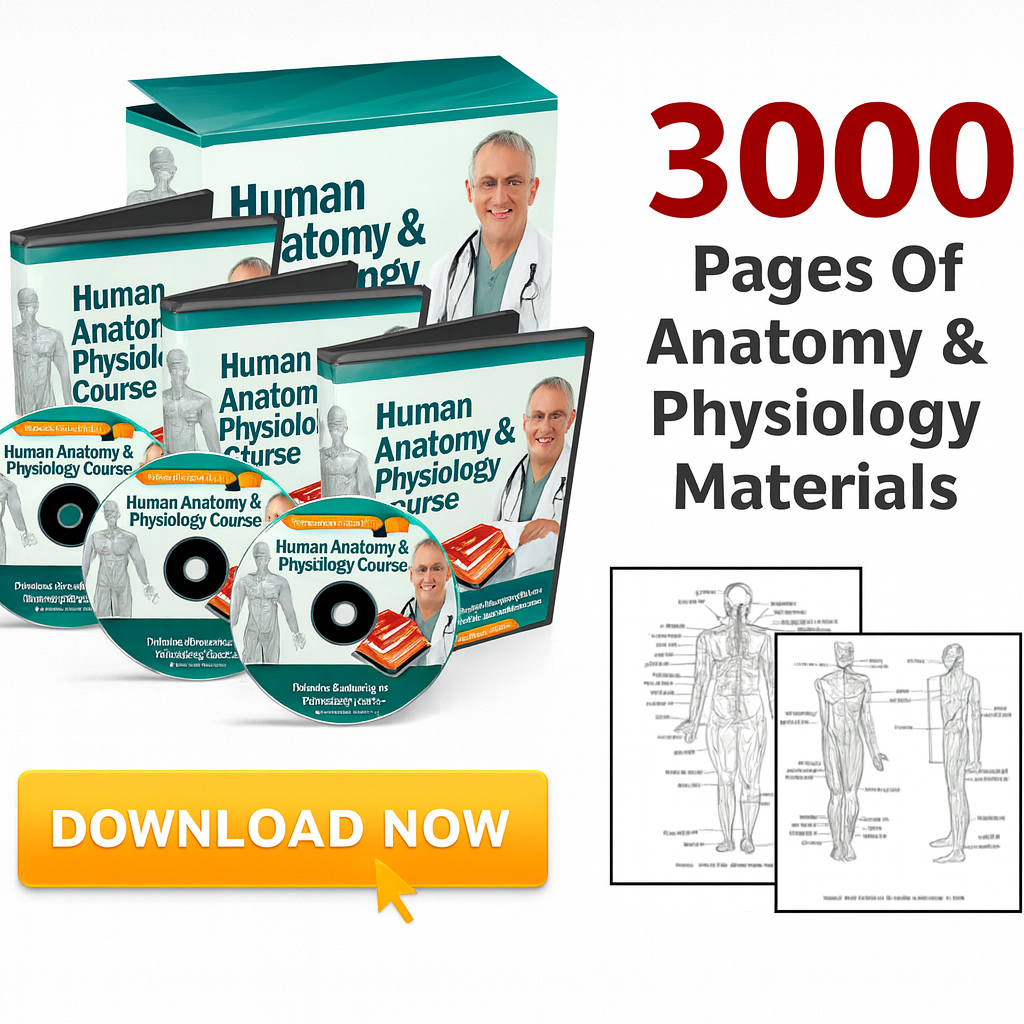 Course materials: diagrams, labeled charts, and study modules